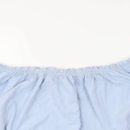 Primark Womens Blue   Cropped Blouse Size 14