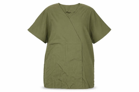 Womens UK Size XL VERO MODA Green Wrap Button-Up