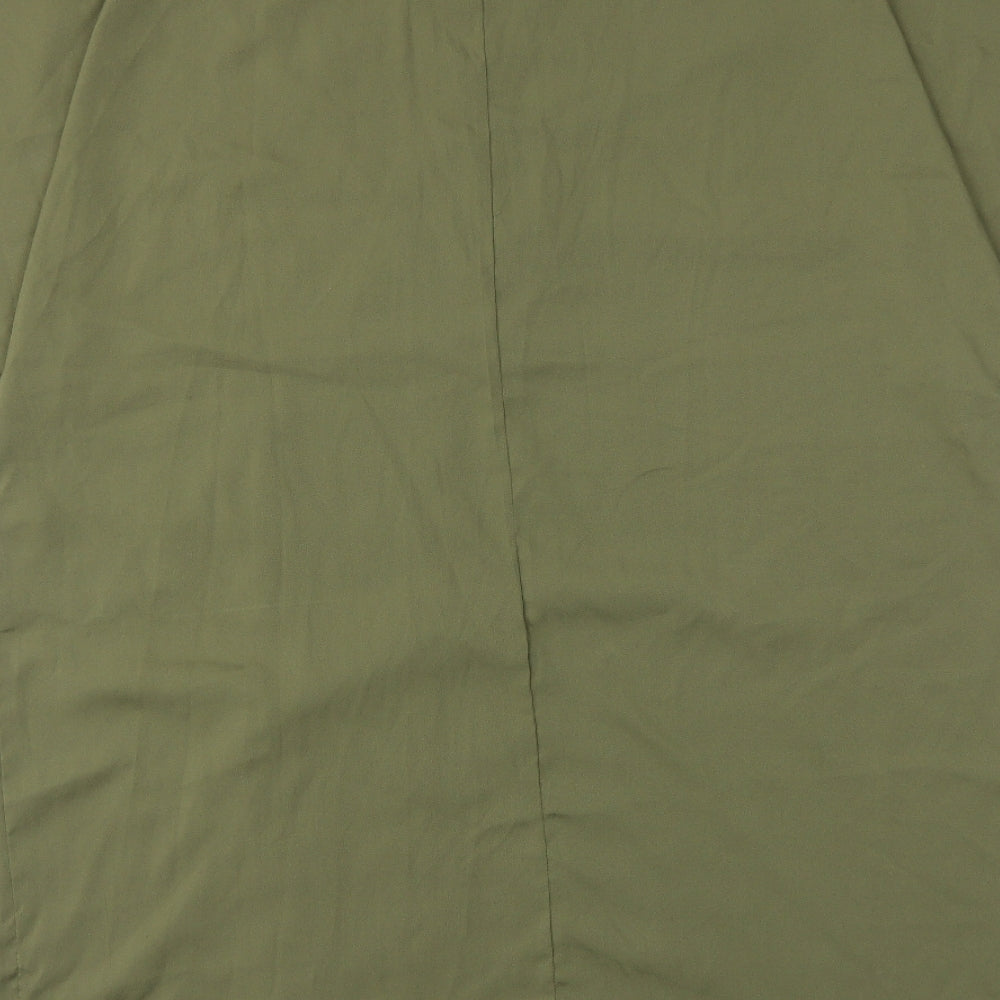 Womens UK Size XL VERO MODA Green Wrap Button-Up