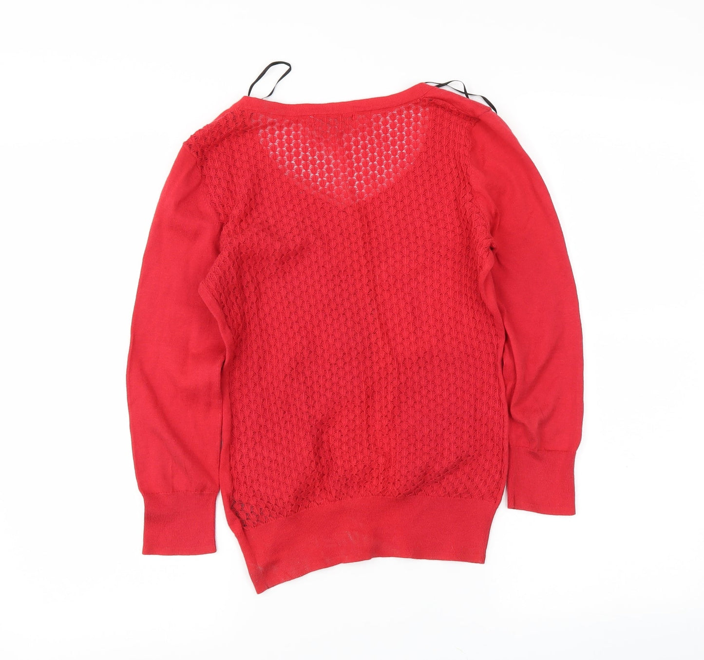 H&M Womens Red   Cardigan Jumper Size XS