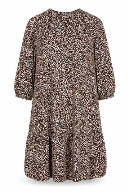 New Look Womens Brown Animal Print  Trapeze & Swing  Size 6