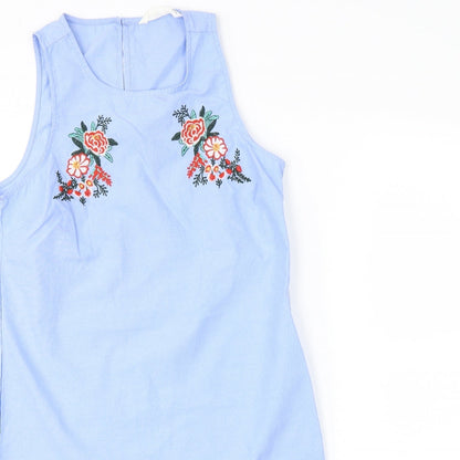 bluenotes Womens Blue Floral  Pencil Dress  Size XS