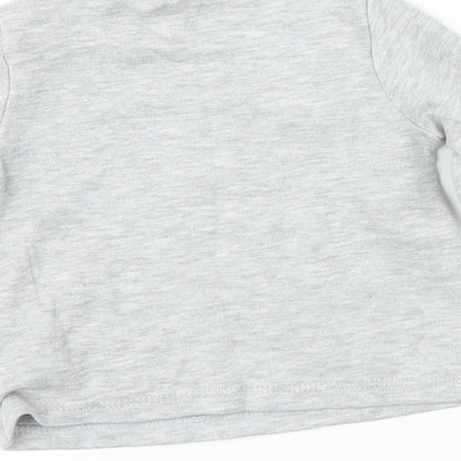 F&F Girls Grey   Basic T-Shirt Size 0-3 Months