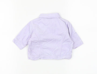 Cherokee Girls Purple   Gilet Jacket Size 0-3 Months