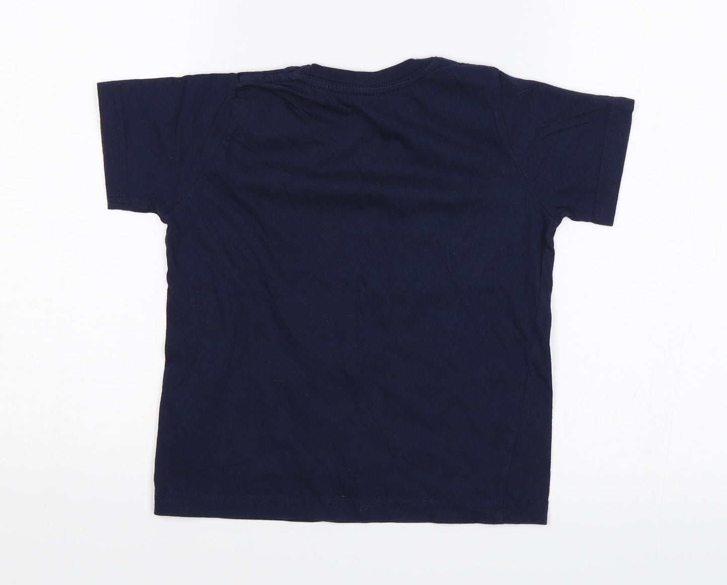 Matalan Boys Blue   Basic T-Shirt Size 4 Years  - This little ninja is 4