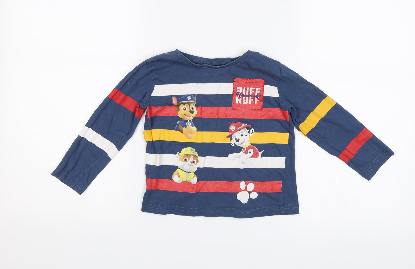 Nickelodeon Boys Blue   Jersey T-Shirt Size 3 Years  - Ruff Ruff Rescue
