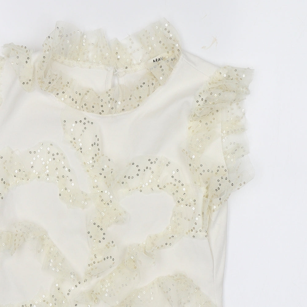 Shining Star Womens White   Basic Blouse Size S