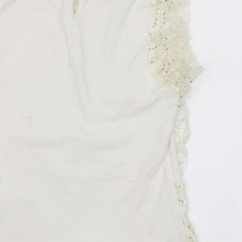 Shining Star Womens White   Basic Blouse Size S