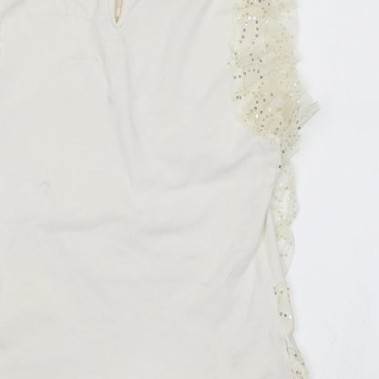 Shining Star Womens White   Basic Blouse Size S