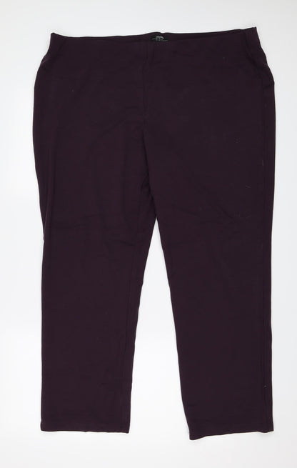 Papaya Womens Purple   Trousers  Size 20 L28 in