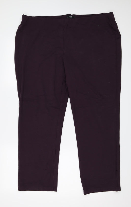 Papaya Womens Purple   Trousers  Size 20 L28 in