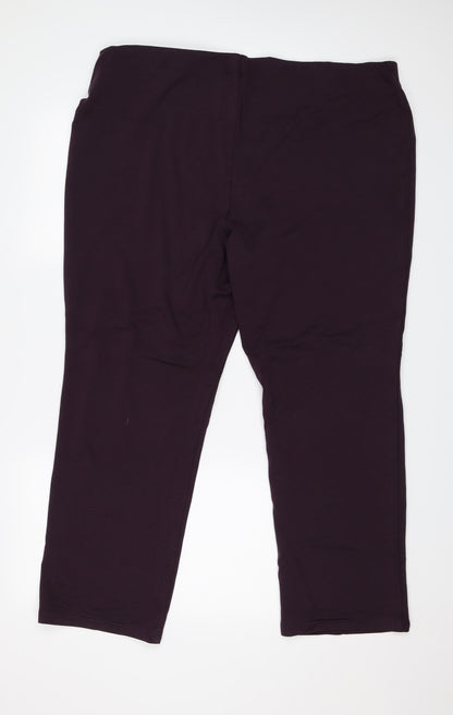 Papaya Womens Purple   Trousers  Size 20 L28 in