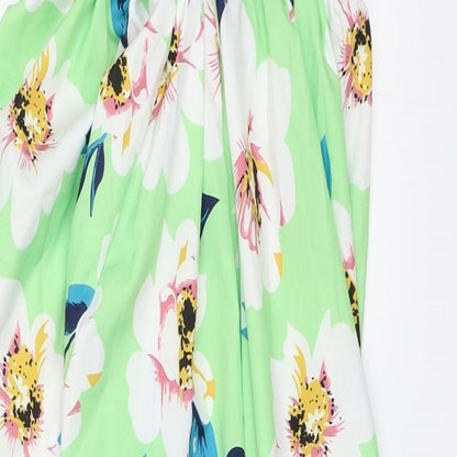 Shien Womens Green Floral  Shift  Size L