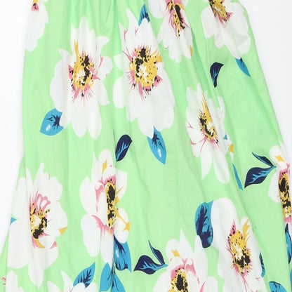 Shien Womens Green Floral  Shift  Size L