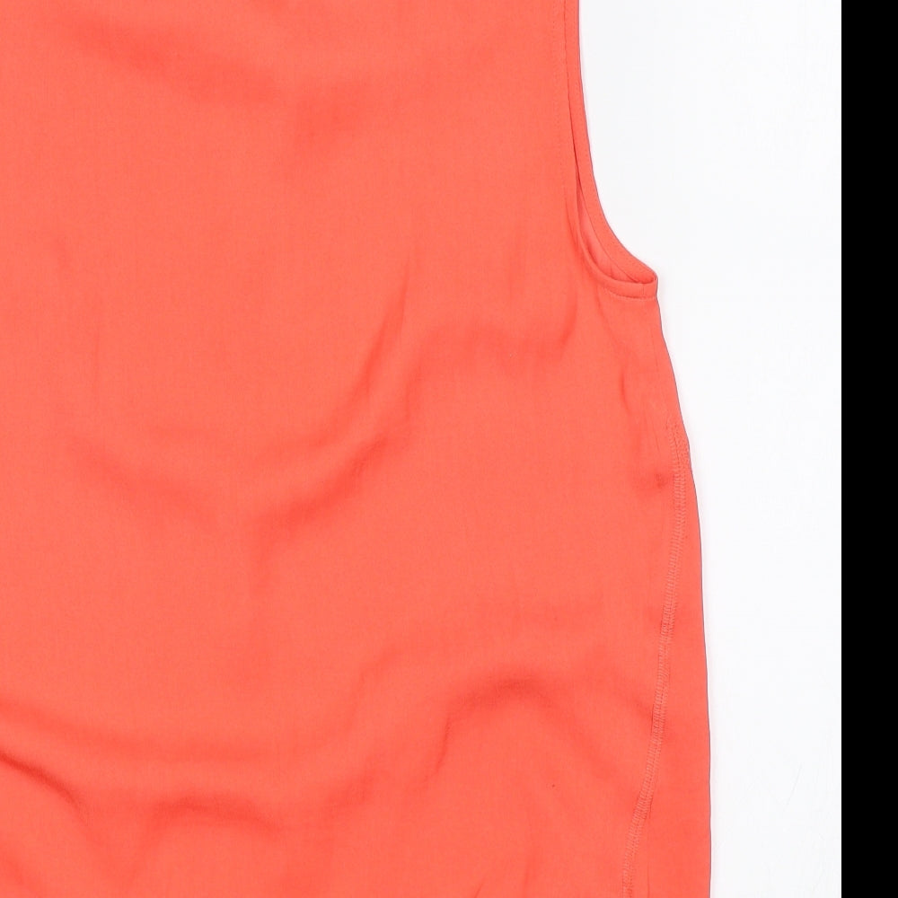 Womens UK Size 12 NEXT Orange Basic Blouse