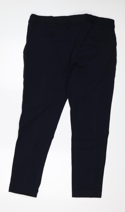 Womens UK Size 18 M&S Regular Fit  Blue Trousers