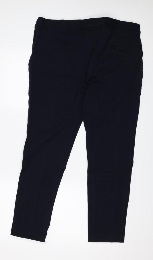 M&S Womens Blue   Trousers  Size 18 L27 in