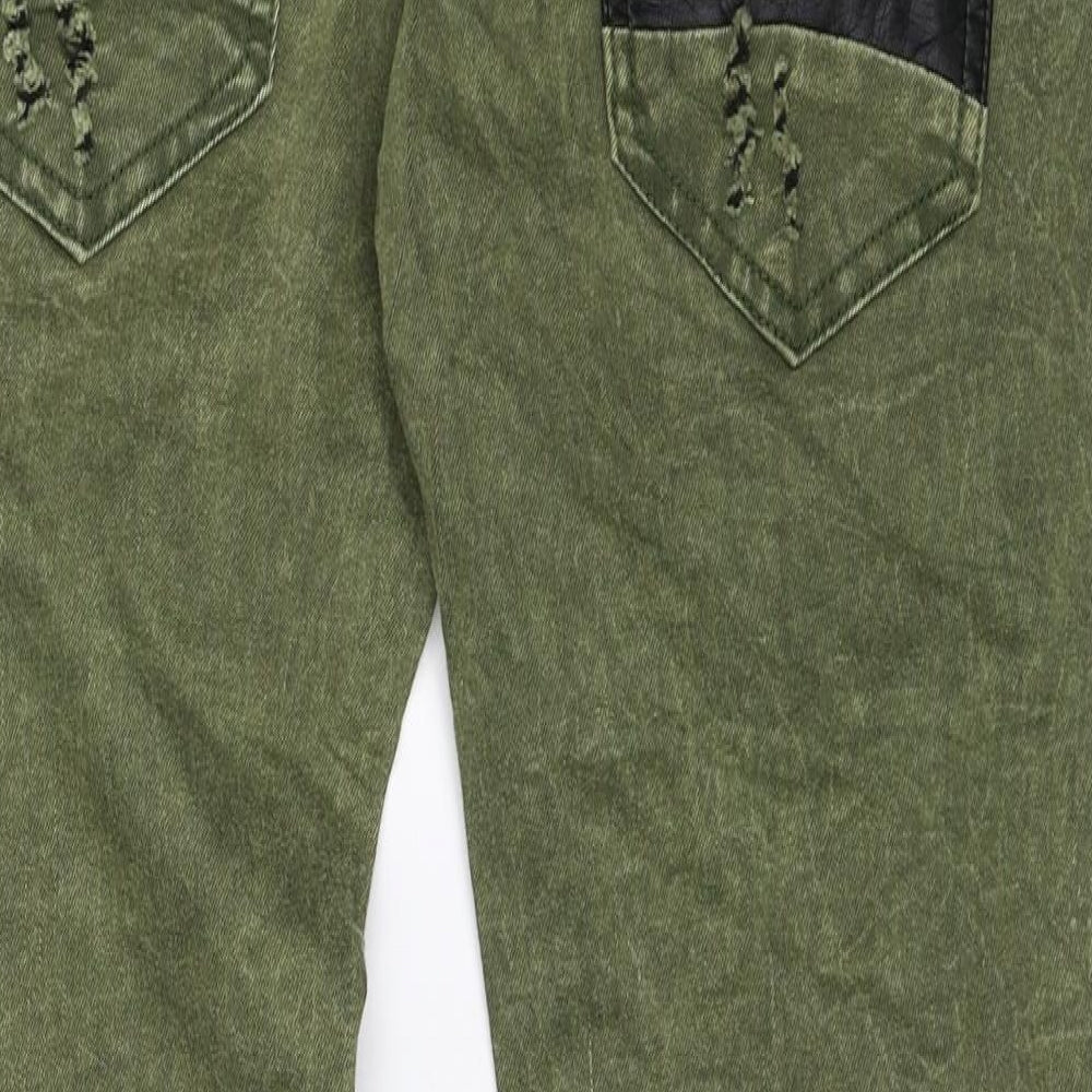 Best Emilie Womens Green   Skinny Jeans Size L L27 in