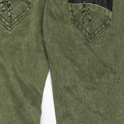 Best Emilie Womens Green   Skinny Jeans Size L L27 in