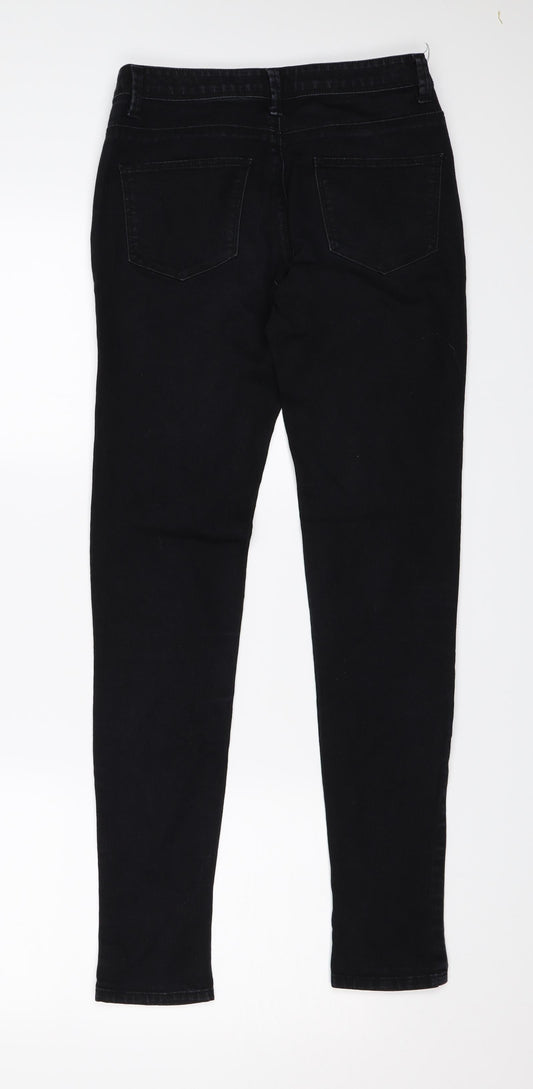 Denim & Co. Womens Black  Denim Skinny Jeans Size 6 L29 in