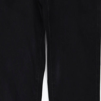 Denim & Co. Womens Black  Denim Skinny Jeans Size 6 L29 in