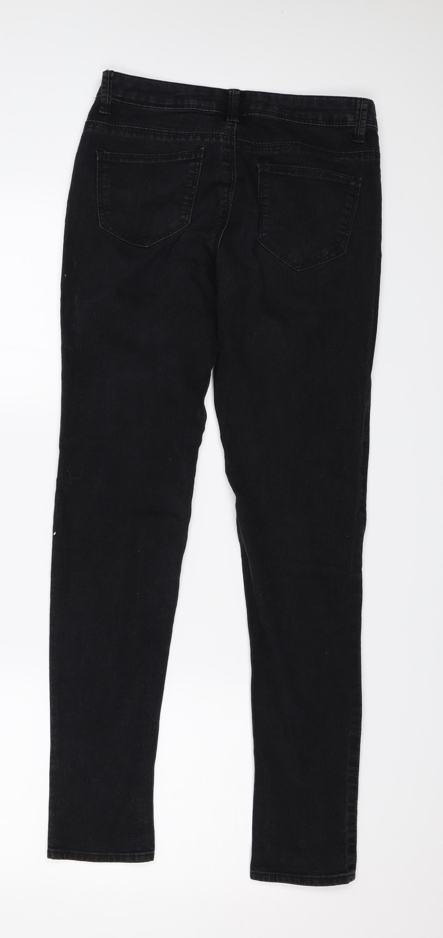 Denim & Co. Womens Black  Denim Skinny Jeans Size 6 L28 in