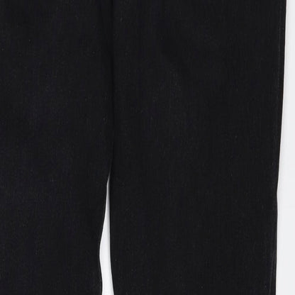 Denim & Co. Womens Black  Denim Skinny Jeans Size 6 L28 in