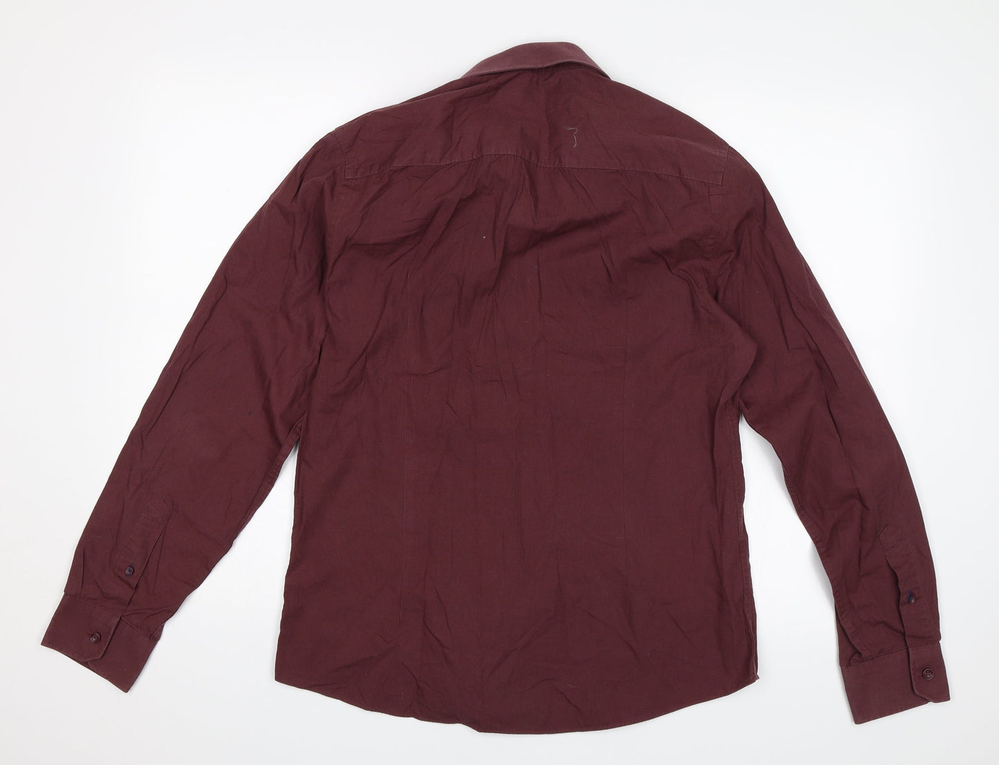 Womens UK Size M River Island Purple Basic Button-Up
