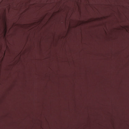 Womens UK Size M River Island Purple Basic Button-Up