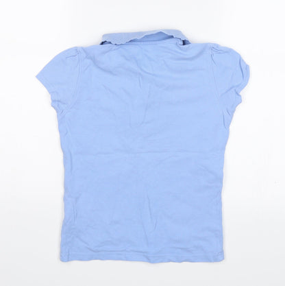 George Girls Blue   Basic Polo Size 8-9 Years