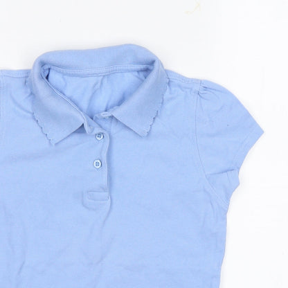 George Girls Blue   Basic Polo Size 8-9 Years