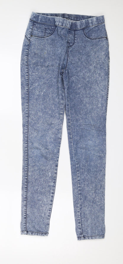 Denim & Co. Womens Blue  Denim Jegging Jeans Size 4 L27 in