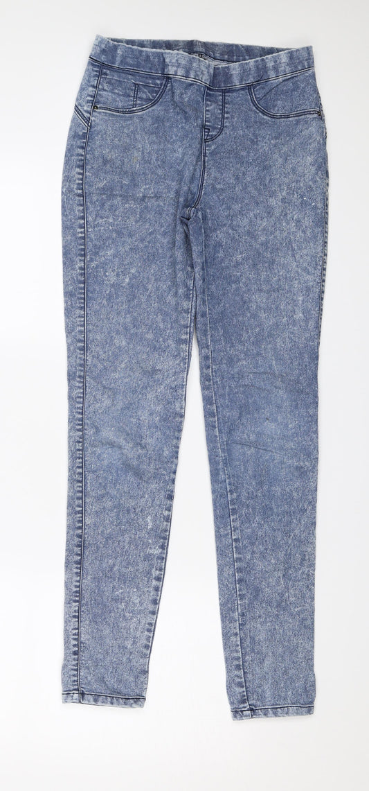 Denim & Co. Womens Blue  Denim Jegging Jeans Size 4 L27 in