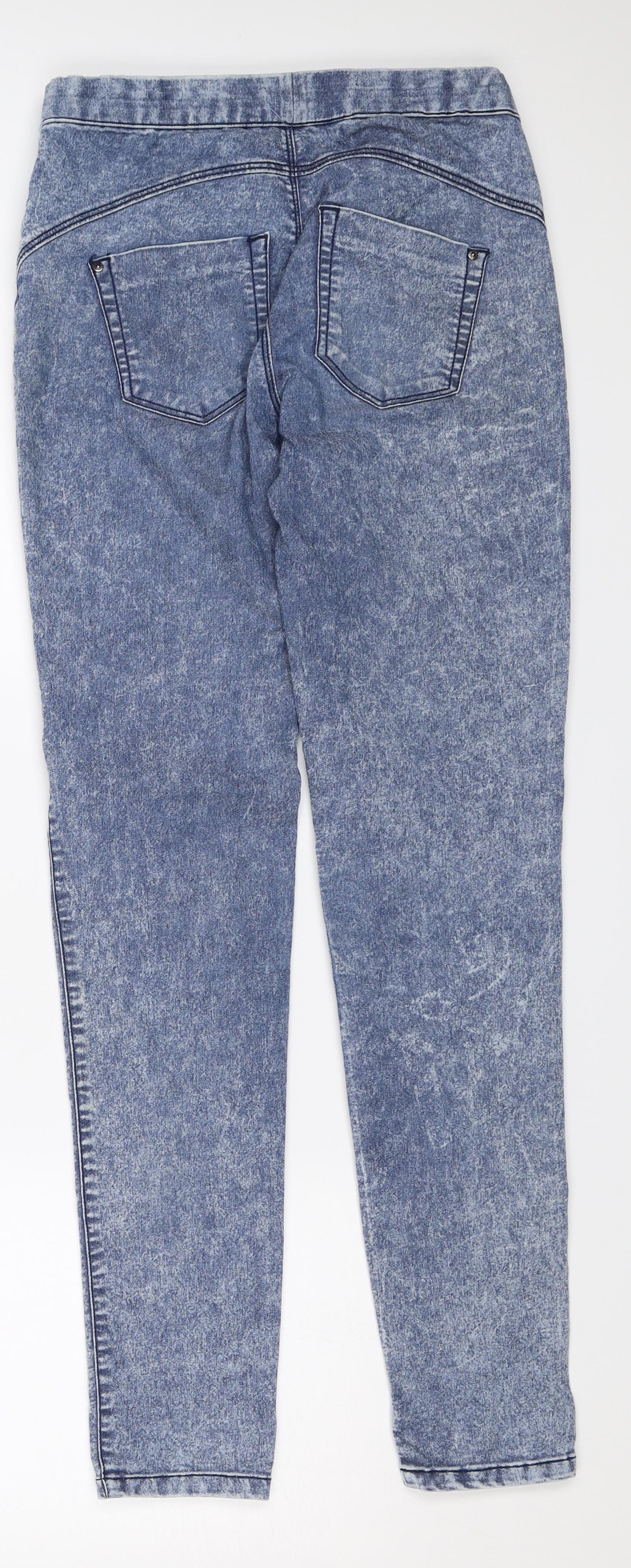 Denim & Co. Womens Blue  Denim Jegging Jeans Size 4 L27 in