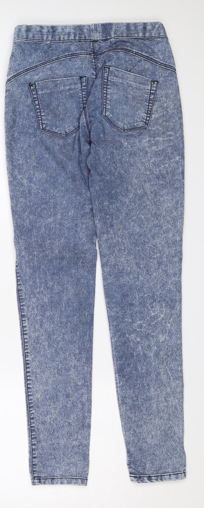 Denim & Co. Womens Blue  Denim Jegging Jeans Size 4 L27 in