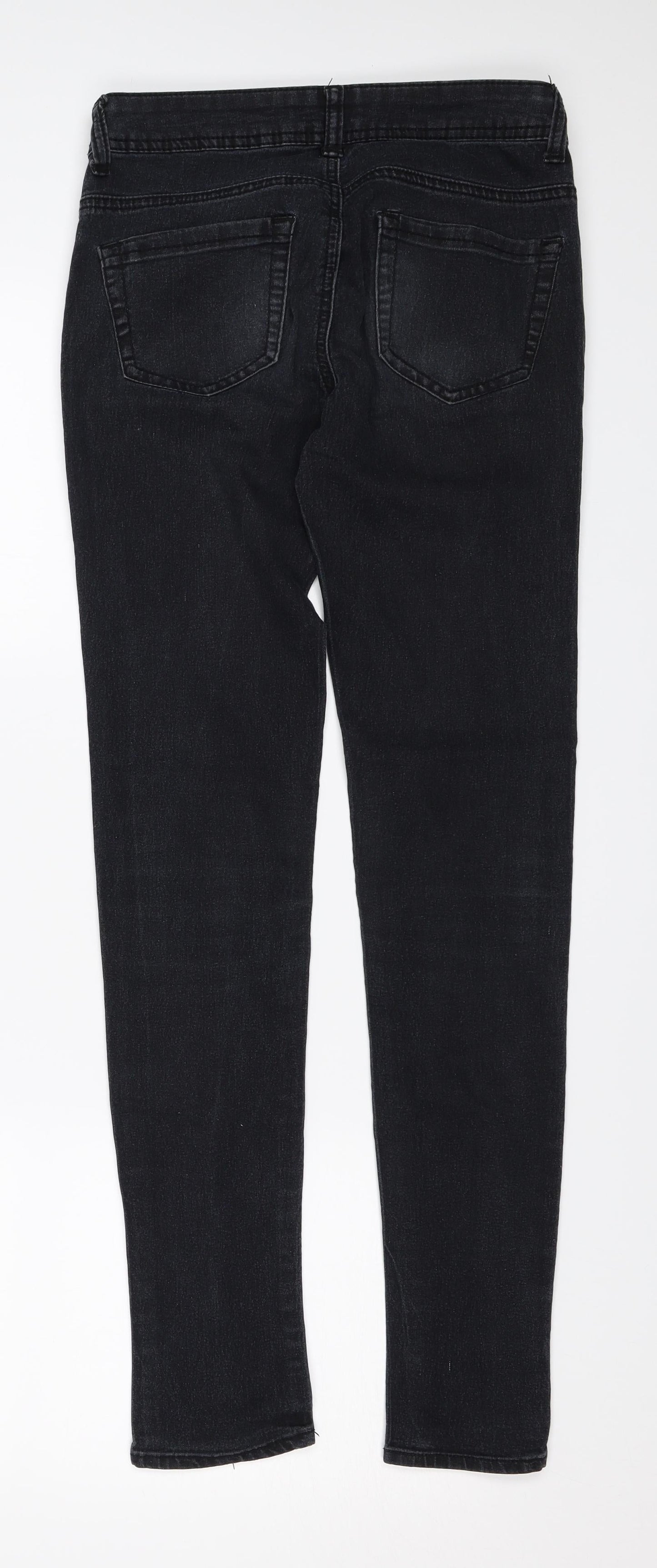 Denim & Co. Womens Black  Denim Skinny Jeans Size 6 L28 in