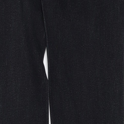 Denim & Co. Womens Black  Denim Skinny Jeans Size 6 L28 in
