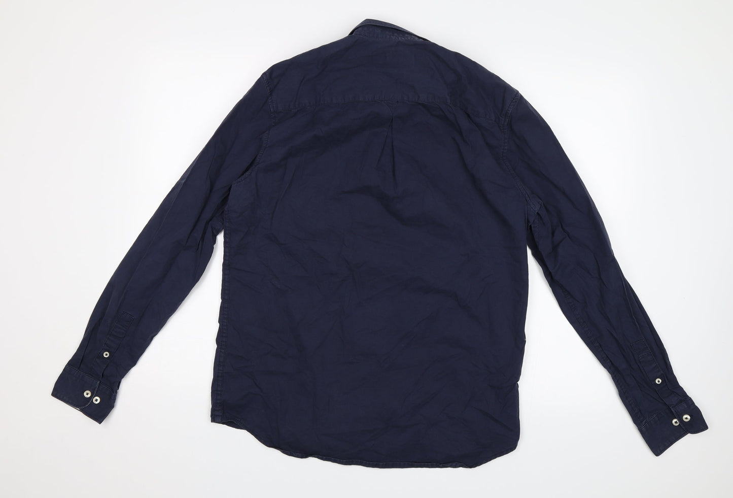 River Island Mens Blue    Button-Up Size M