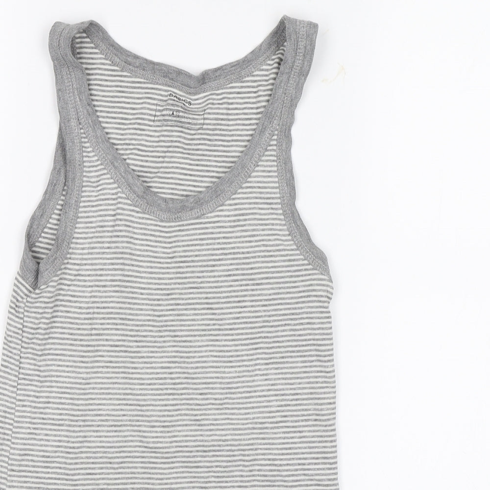 Womens UK Size 8 Atmosphere Grey Basic Tank