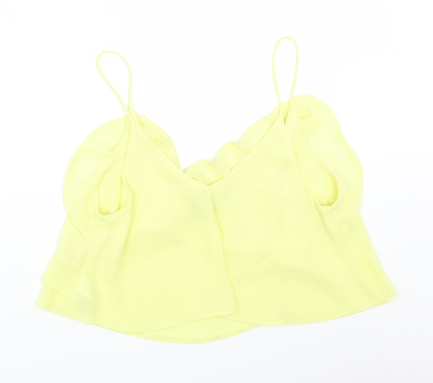 Primark Womens Yellow   Cropped Tank Size 10