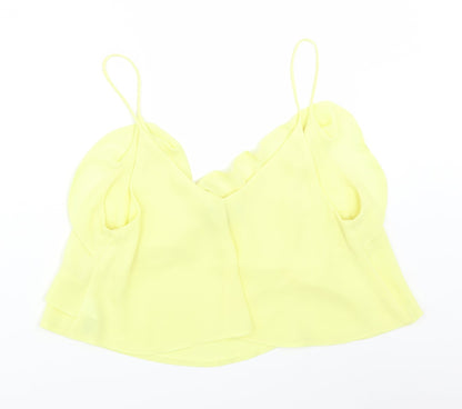 Primark Womens Yellow   Cropped Tank Size 10