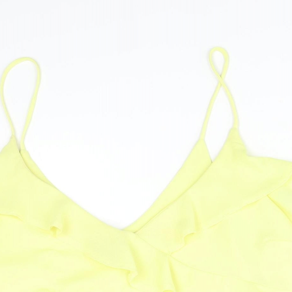 Primark Womens Yellow   Cropped Tank Size 10