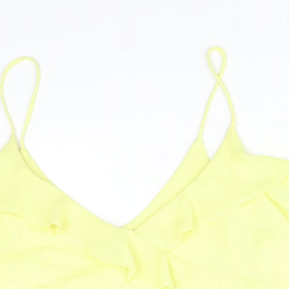 Primark Womens Yellow   Cropped Tank Size 10