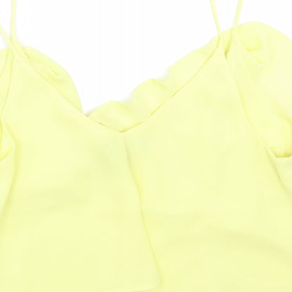 Primark Womens Yellow   Cropped Tank Size 10