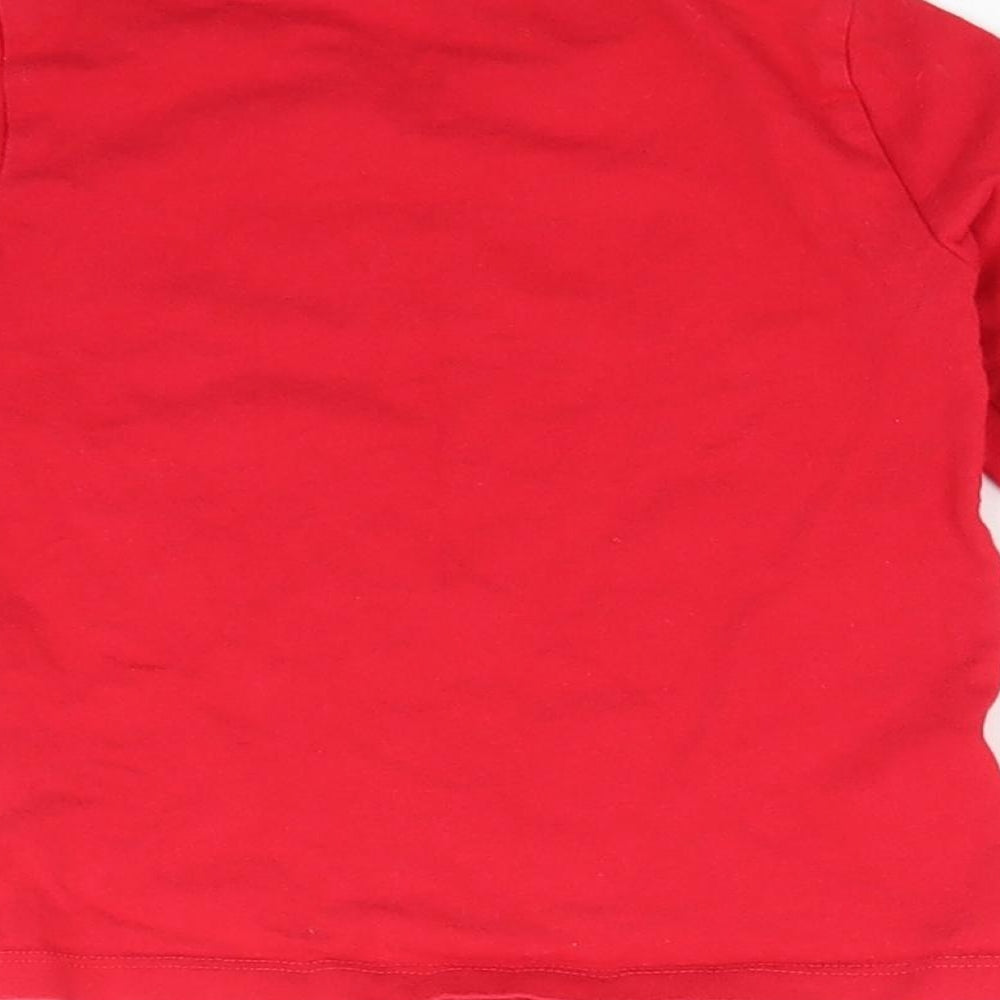 St Bernard Girls Red Basic T-Shirt Size 5 Years