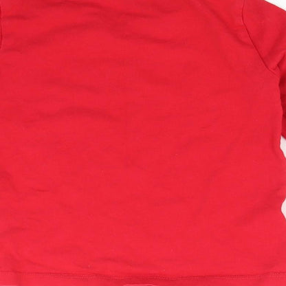 St Bernard Girls Red Basic T-Shirt Size 5 Years