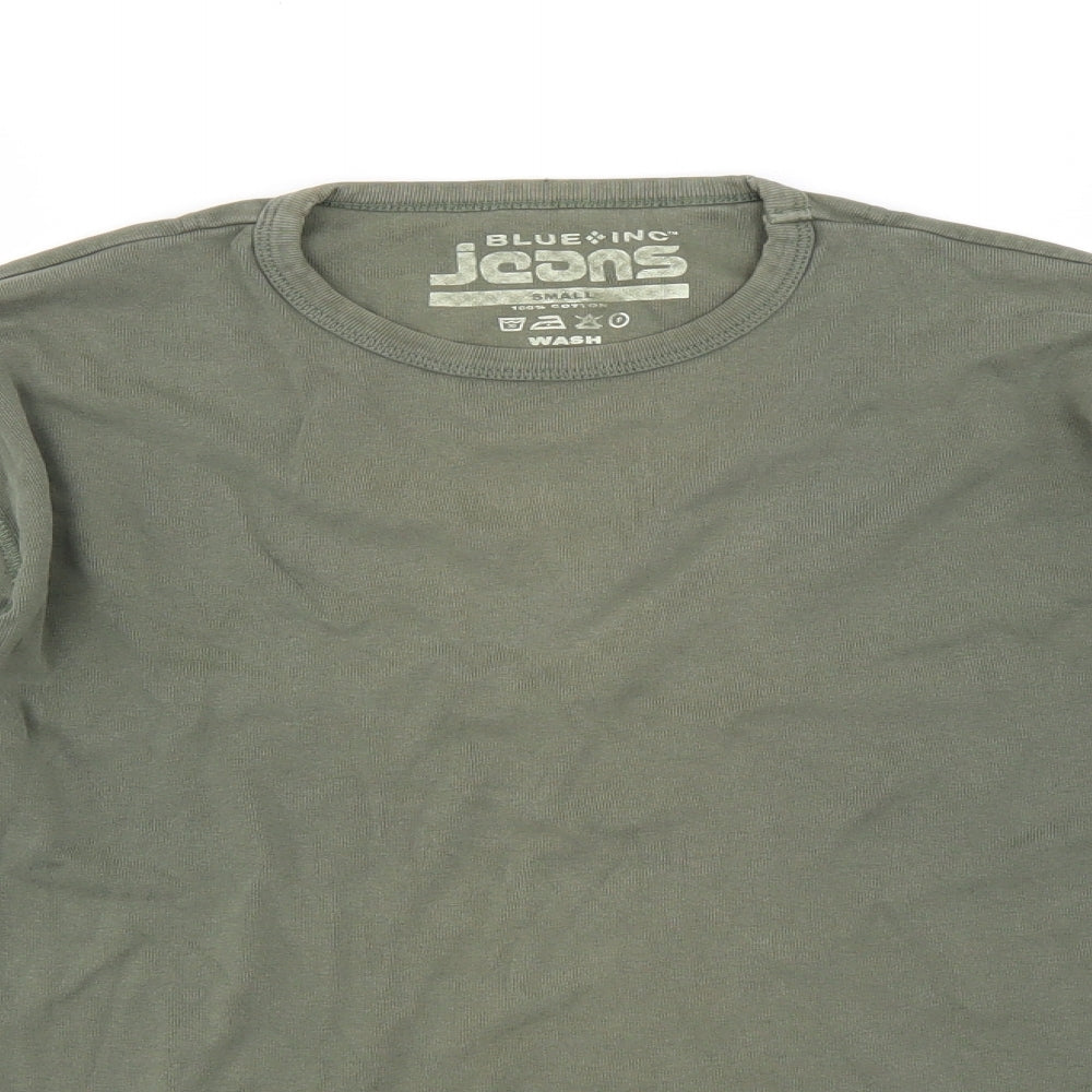 Blue Inc Mens Green   Pullover Jumper Size S