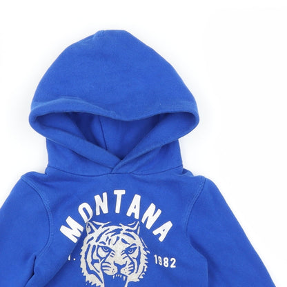 H&M Girls Blue   Pullover Hoodie Size 5 Years
