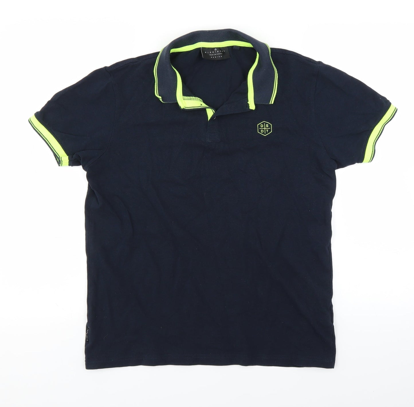 Dissident Mens Blue    Polo Size M