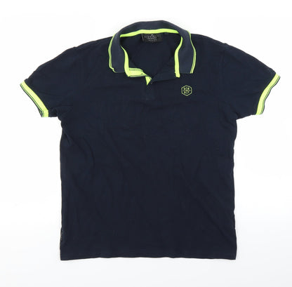 Dissident Mens Blue    Polo Size M